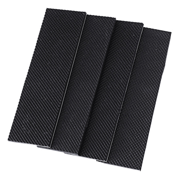 4Pcs RJXHOBBY 100x30x3mm Mesh Surface FPV Anti-Slip Damping Silicone Mat Adhesive Battery Tape