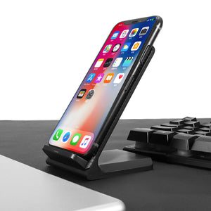 3 Large Coils Qi Wireless Fast Charger Stand Station Holder Dock for Note 8 S8 iPhone 8 X Plus