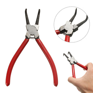 7 Inch 180mm Circlip Snap Ring Pliers Internal Bent Circlip Nosed Plier Tool