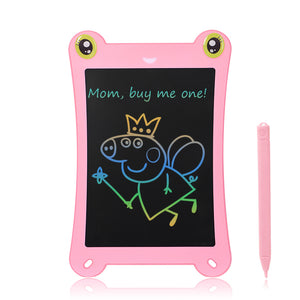 NEWYES 8.5 inch Frog Colors screen LCD Writing Tablet Drawing Handwriting Pad Message Board Kids Writing Board Educational