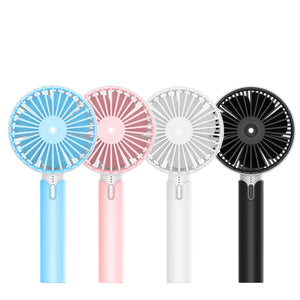 Portable Handheld Fan 4.5W Rechargeable Mini Cooling Fan 3 Speed USB Fan Wind Cooler Battery