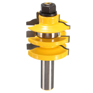 1/2 Stacked Rail and Stile Router Bit Solid Hardened Steel Wood Working Cutter"