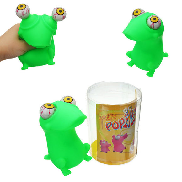 Pop Eyes Squishy Gift Stress Reliever Toy Frog Animal Funny Toy With Retail Box