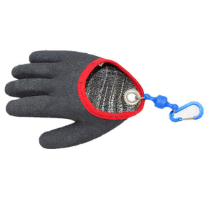 Bobing Black Grey Anti-Cut Anti-piercing 5 Fingers Fishing Gloves With Magnetic Buckle