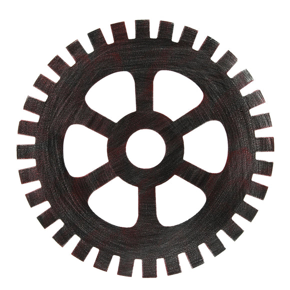 41cm Industrial Wood Wooden Gear Vintage Retro Art Bar Cafe Wall Hanging Decoration