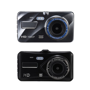 4 Inch 1080P Car DVR Dual Lens Dash Cam Video Night Vision Voice Loop Recording Camera