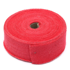 15m Exhaust Header Pipe Wrap Turbo Shields Heat Manifold Insulation Red