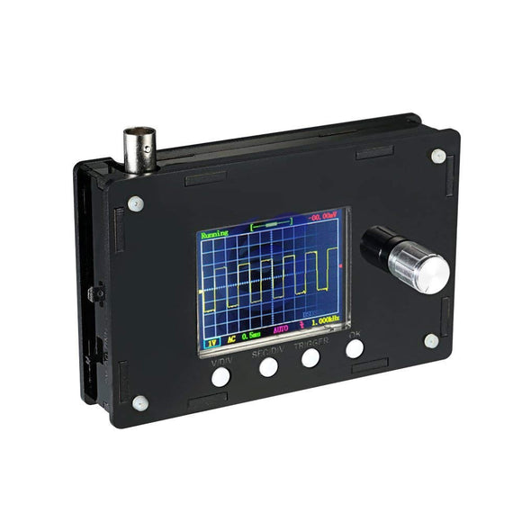 DSO328 Portable Digital Oscilloscope 2.4TFT 1Msps 0-200KHz STM32 with Crocodile Clips Probe Case