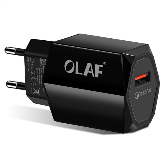 OLAF 2.4A USB Charger Quick Charge 3.0 Fast Charge 18W Portable Wall USB Power Adapter Charging for Phone