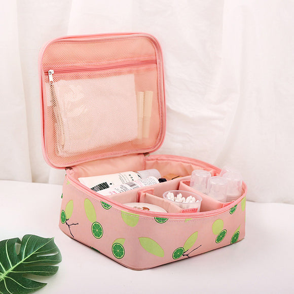 Foldable Portable Compartment Adjustable Cosmetic Bag Wash Bag Luggage Travel Bag