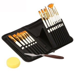 Zhuting 15 Pearl White Nylon Practical Writing Brush Set