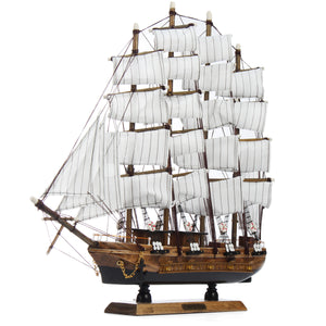 50cm Handmade Wooden Sailing Boats Model Assembly Nautical Ship Schooner Boat Decorations Gift