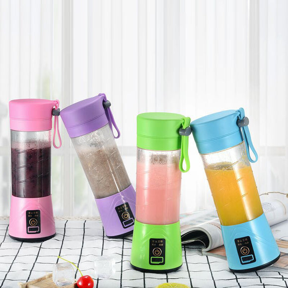 400ML Portable Electric Juicer Shaker Mixer Cup USB HandHeld 6 Blade Blender Mix Drinks Cocktail Coffee Juice