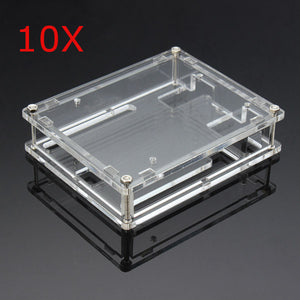 10Pcs Transparent Acrylic Shell Box For Arduino UNO R3 Module Board