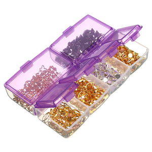 Empty Compartment Storage Case Box Nail Tip Rhinestones Gems Little Stuff Electronic Parts