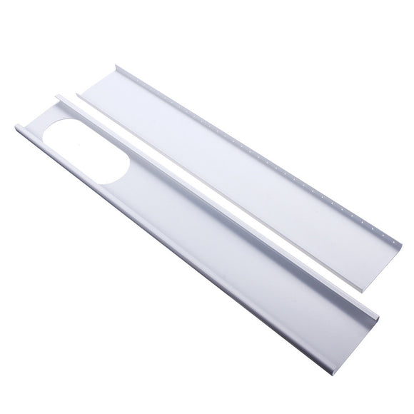 2pcs 67.5cm-120cm Adjustable Window Slide Kit Plate Air Conditioner Wind Shield for Air Conditioner