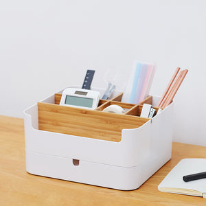 CHENGSHE Multi-functional Desktop Storage Box Organizer Bamboo Cosmetic Storage Display Drawer Box from Xiaomi Youpin