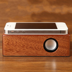 Magic Wireless Coupling Wooden Inductive Speaker For Cell Phone Tablet MP3