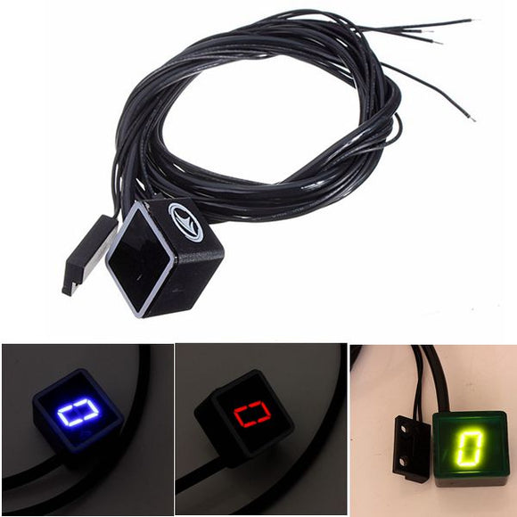 Universal Motorcycle LED Display Digital Indicator Shift Level Sensor