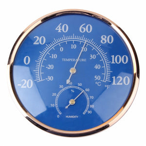 Large Round Fahrenheit Celsius Thermometer Hygrometer Temperature Humidity Monitor Meter Gauge