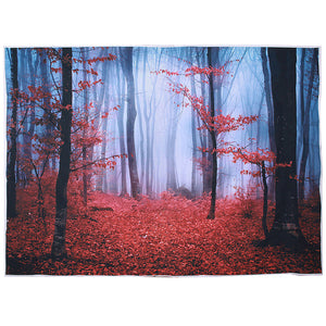 5x7FT Vinyl Autumn Maple Forest Photography Backdrop Background Studio Prop