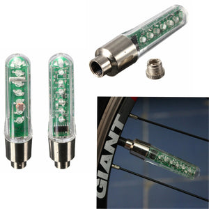 7LED Bicycle Wheel Valve Tire Tyre Double Sense LED Letter Light