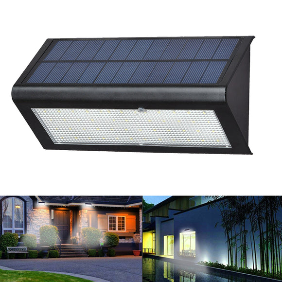 6W 48 LED Solar Powered 4 Modes 1000LM Radar Sensor Wall Street Light Waterproof IP65 Outdoor Yard