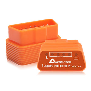 Aermotor ELM327 bluetooth 4.0 OBD Car Fault Detector Diagnostic Scanner OBD2 for Android/IOS/PC