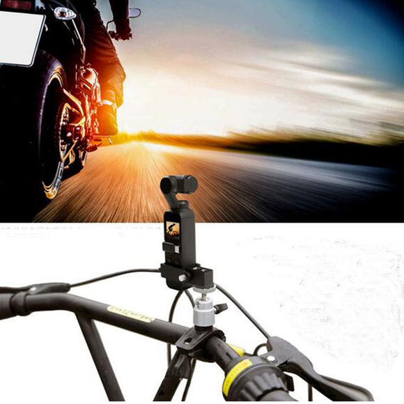 Bicycle Mount Holder Bike Bracket Clamp Clip for DJI OSMO POCKET Handheld Gimbal Camera Stabilizer with 1/4 Inch Screw Accessory