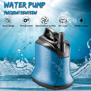 Low Noise 220V 55/45/25/7W 4500-560L/H Fish Tank Pond Aquarium Water Pump Submersible Water Fountain Pump Submersible Fountain Circulation Water Pump