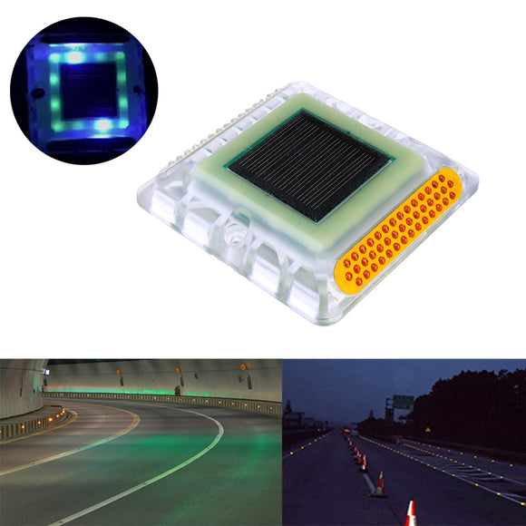 Solar Powered LED Outdoor Garden Ground  Road Stud Light Traffic Path Deck Dock Step Warning Lamp