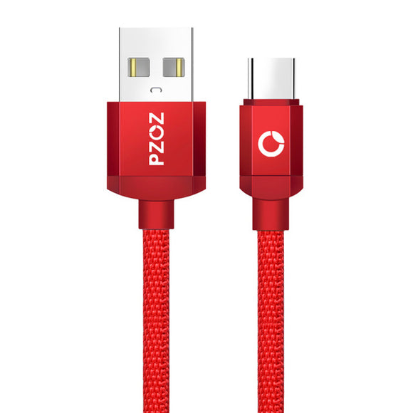 PZOZ 3.1A Type C 2in1 Fast Charging Data Cable For HUAWEI P30 Mate20 Pro Oneplus 7 XIAOMI MI8 MI9 HTC10 S10 S10+