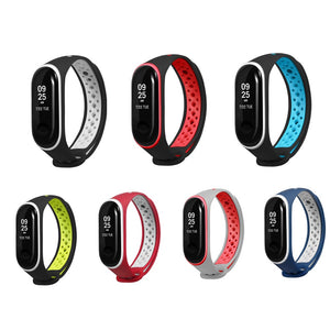 Bakeey Double Color Silicone Watch Strap Replacement Smart Watch for Xiaomi Mi Band 3