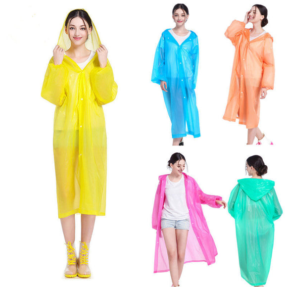 Fashion Raincoat Adult Hiking Outdoors Fishing Raincoat EVA Plastic Environmental Protection Poncho