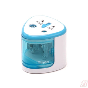 TENWIN 3 Color 2 Double Holes Automatic Electric Pencil Sharpener Home School Office Desktop Students Supplies