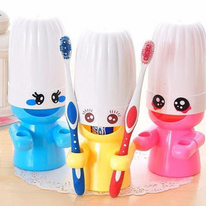 Cartoon Sleepwalking Doll Wash Set Toothbrush Rack Hooks Mouthwash Cup Set Holder Bathroom Set Acces