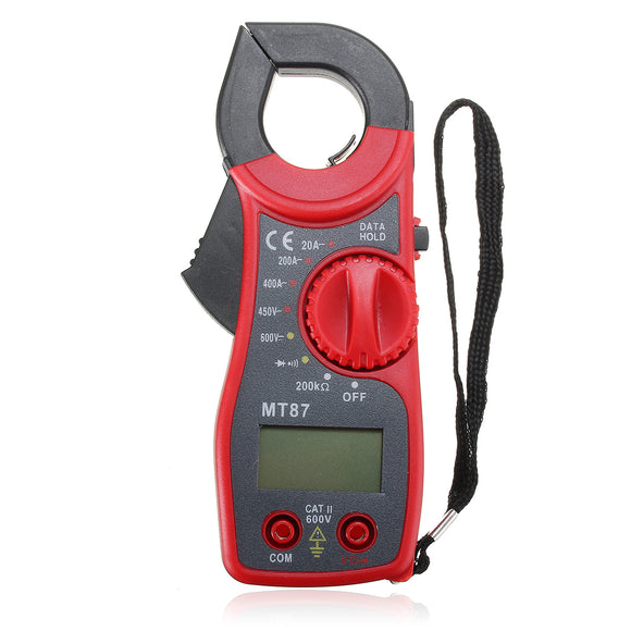 MT-87 LCD Digital Multi Meters Clamp Meter AC DC Volt Meterr Ammeter Ohm Meter Volt Tester