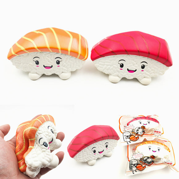 Squishy Fun Tuna Salmon Sushi Squishy Original Packaging Collection Gift Decor