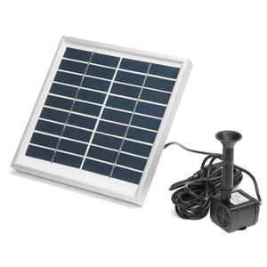 3W Solar Panel Powered Submersible Fountain Pump Water Pond Kit Garden Fish Tank