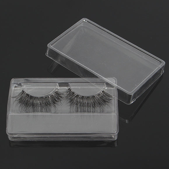 1pc False Eyelashes Packing Box Clear Transparent Reusable Portable Eye Makeup Tools