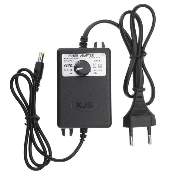 KJS-1506 3-24V 1A 24W DC Power Adapter Adjustable Voltage Switching Power Supply Adapter