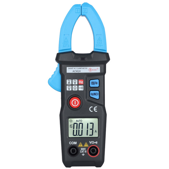 BSDIE ACM24 Smart Digital Mini 6000 Counts  NCV  Auto Range AC Clamp Meter Electronic Tester Meter