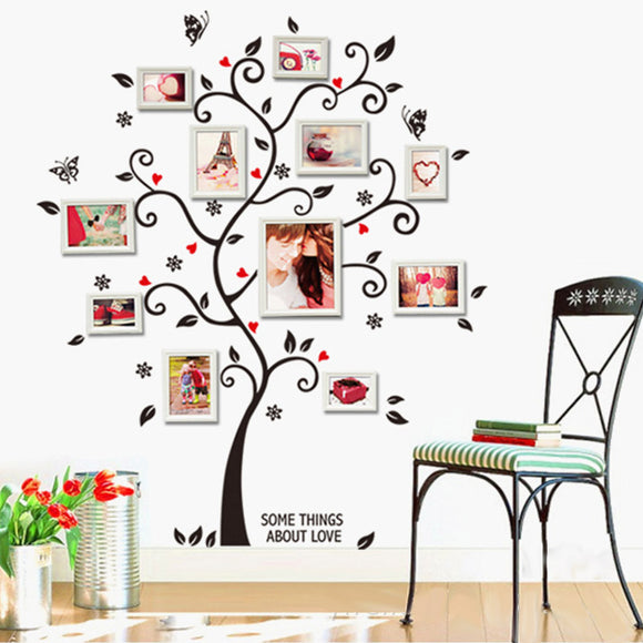 45X60CM Household Composite Photo Wall Stickers Tree Of Happiness Home Decor