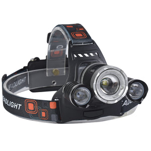 XANES 746 800 Lumens T6+XPE LED Bicycle Headlight Mechanical Zoom Outdoor Sports HeadLamp 4 Modes