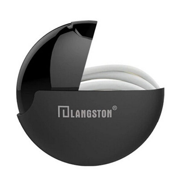 Langsdom Rotation Type Multifunctional Polishing Surface Storage Box Carrying Bag for Headphone