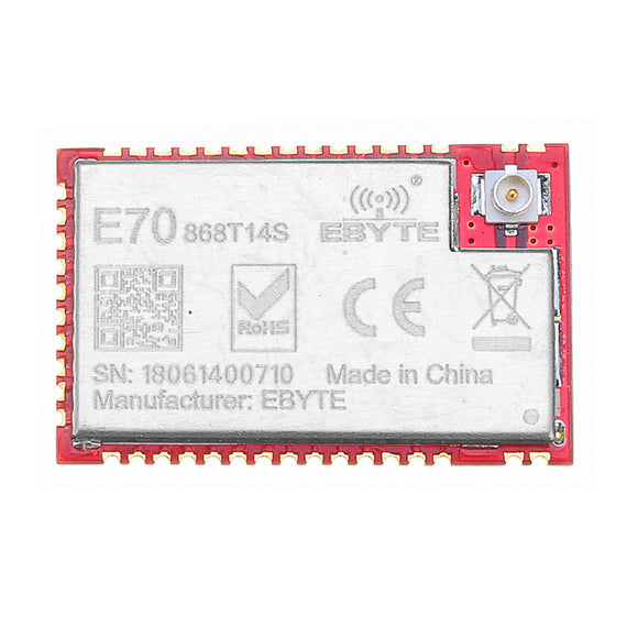 CC1310 868MHz RF Wireless Module E70-868T14S2 IOT 25mW Transceiver SMD UART