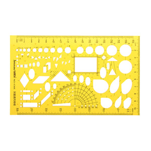 Heating Ventilation Air Conditioning Drafting Design Drawing Template KT Soft Plastifc Ruler Stencil