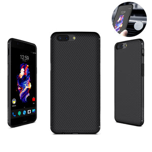 NILLKIN Built Iron Sheet With Magnetic Function Schockproof Synthetic Fiber PC Case For OnePLus 5