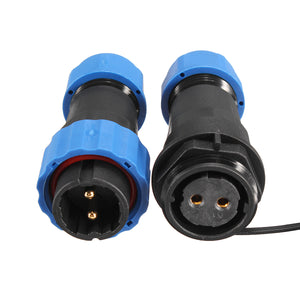 1 Pair Waterproof Aviation Connector Plug with Socket SD20-2 2 Pin IP68 F3F7 O5P3