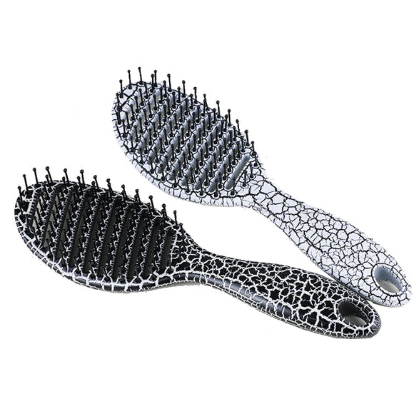 Hair Scalp Massage Comb Anti-static Curved Row Teeth Wet Curly Detangle Hairbrush